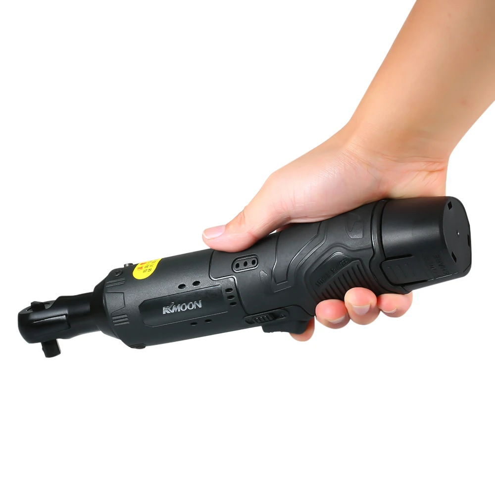 

KKmoon Electric Ratchet Wrench Lithium Battery Powered Ratchet Spanner Rechargeable Cordless Ratchet Wrench with LED light