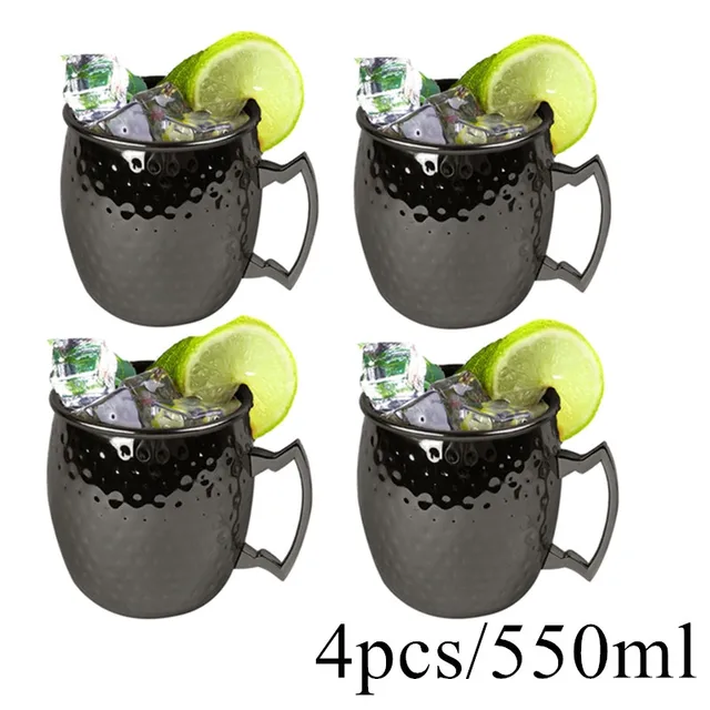 4pc 550ml black