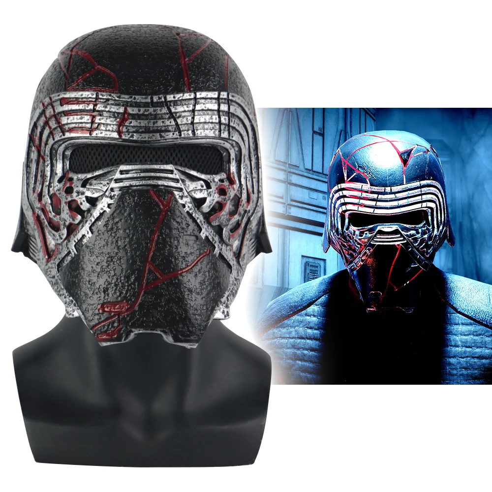 Новый шлем Kylo Ren косплей Звездные войны 9 Скайуокер маска реквизит ПВХ шлемы маски