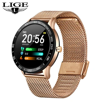 

2019 Fashion Smart Watch Women Men waterproof Multi-sports modes Pedometer Heart Rate blood pressure Fitness Bracelet for Lady