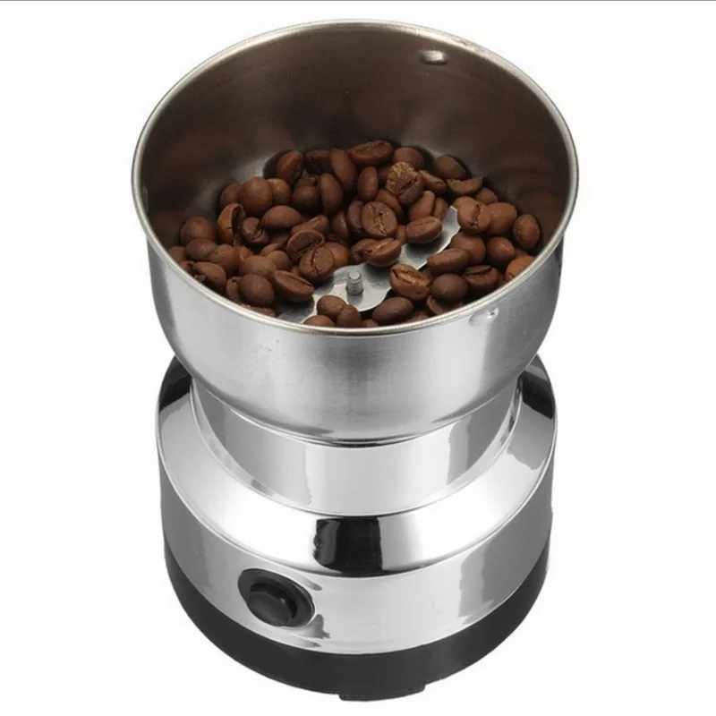 Multi-functional EU Plug 220V 150W Coffee Grinder Stainless Electric Herbs/Spices/Nuts/Grains/Coffee Bean Grinding #15