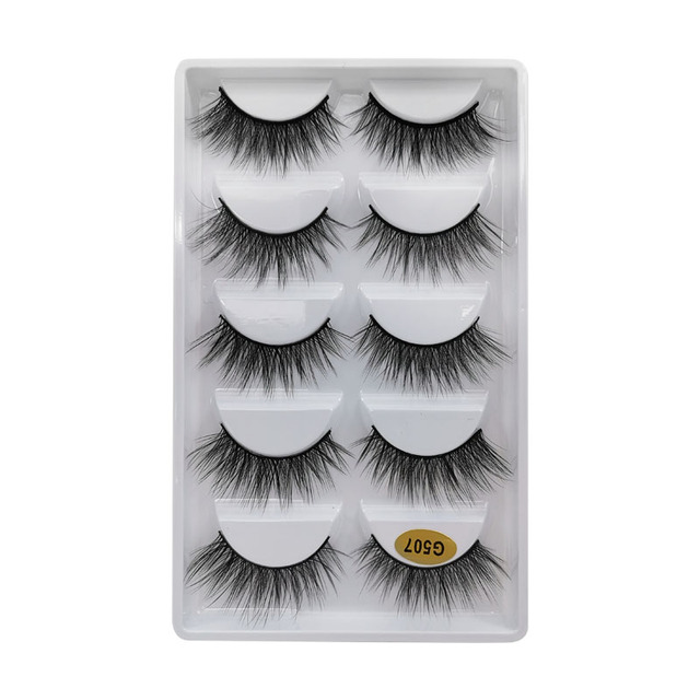 Eyelashes 2/10/30/50 Boxes 5 Pairs 3D Mink Lashes Bulk Natural False Eyelashes Soft makeup Eye Lashes cilios H13 G806