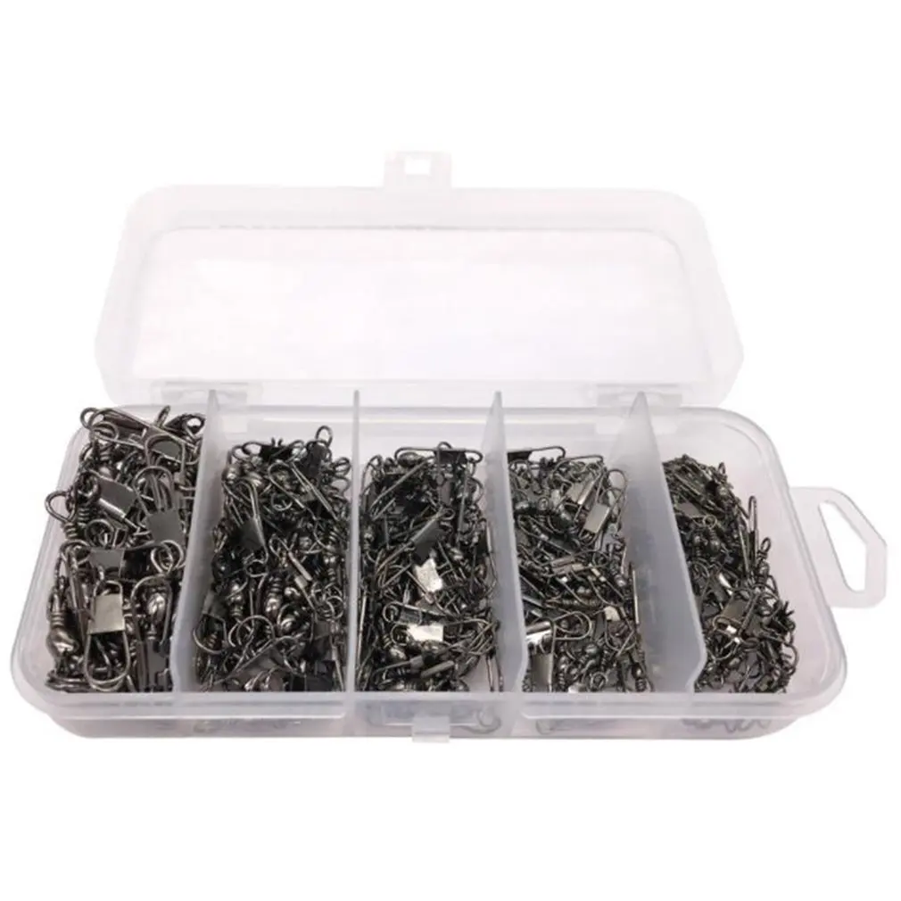 

Durable Use Ring Steel Swivels Interlock Snap Fishing Gear Accessories Fishing Tackle Accessories Connector Copper Swivel