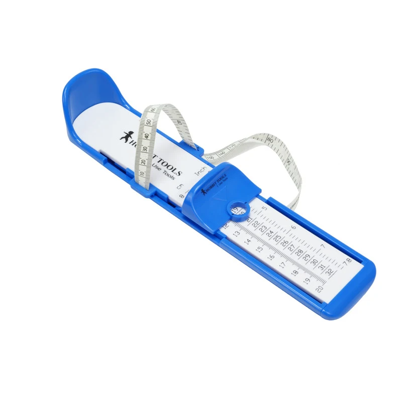 Профессиональный 12-28 см для взрослых, измерительный прибор для ног, для младенцев, подходит для обуви, измерительный инструмент 8-20 см, для малышей, размер r, размер обуви, калькулятор - Цвет: child blue