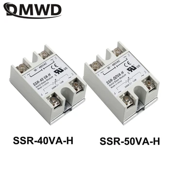 

1Pc solid state relay SSR-40VA-H SSR-50VA-H 40A 50A 500K ohm 4w TO 90-480V AC SSR 40VA 50VA H Resistance type voltage regulator