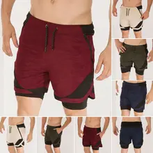 UK модные мужские кроссовки Спортивные шорты дышащий Камуфляж 2-Слои тренажерный зал Фитнес красивый сна Повседневное короткие M-3XL