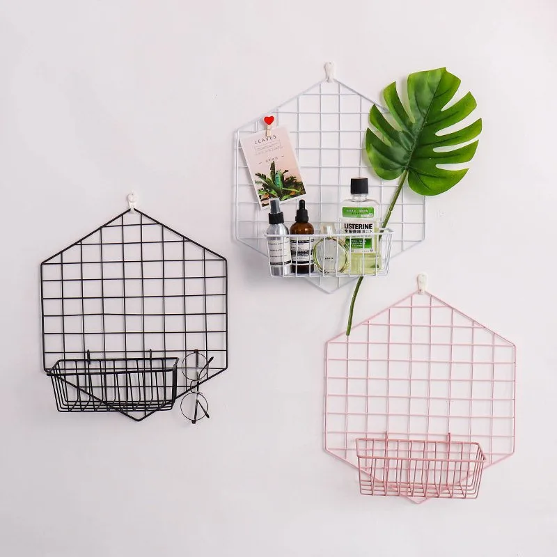 Металлические полки с металлической сеткой для стен DIY настенные подвесные