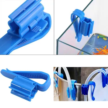 

2X Plastic Aquarium Tank Water Pipe Clamp Hose Tube Rod Fixing Clip Mount Holder High Quality Aquarium Practical Accessories