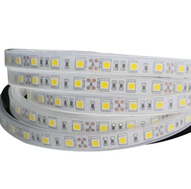 Водонепроницаемая IP68 SMD 5050 Светодиодная лента RGB Гибкая световая полоса DC12V 60
