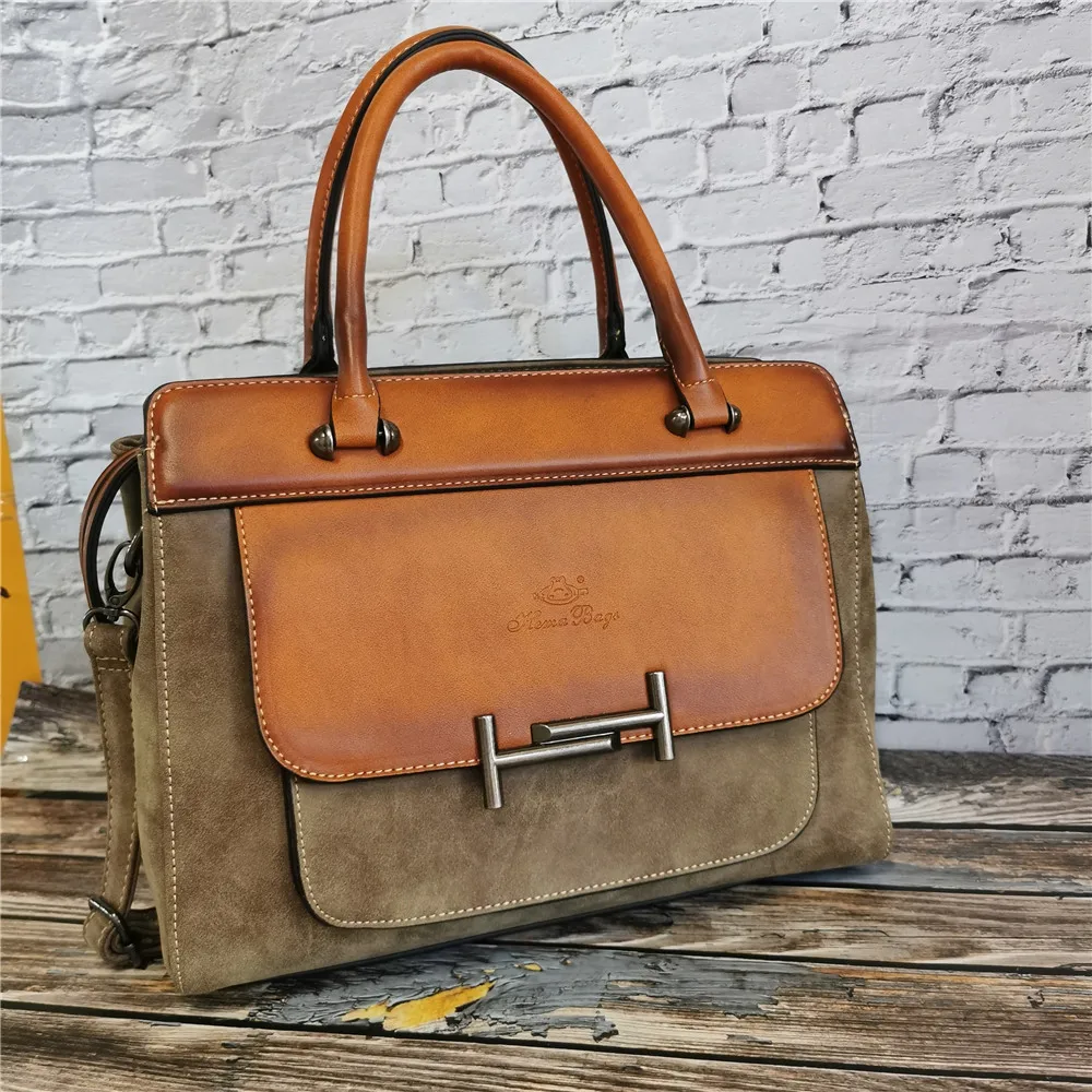 Newest Brown Women's Bag 2021 Coffee Shoulder Shopper Handbag 