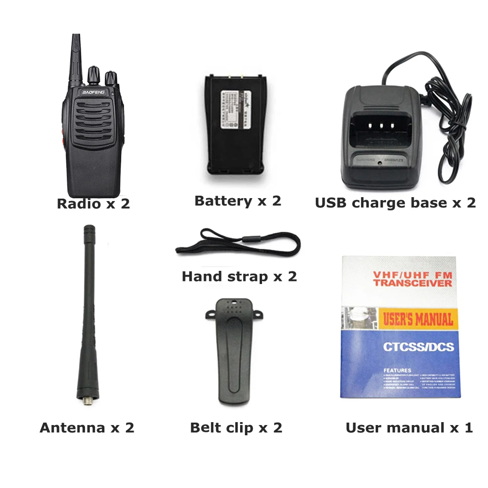 2 radio only BaoFeng BF-C1 иди и болтай Walkie Talkie “иди и UHF400-470MHz 16-канальный видеорегистратор портативная приёмопередаточная радиоустановка трансивер радиостанции - Цвет: 2 radio only