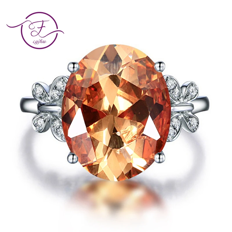 Silver Ring Gemstone Ring 925 Silver Butterfly Design Colorful For Women Wedding Christmas