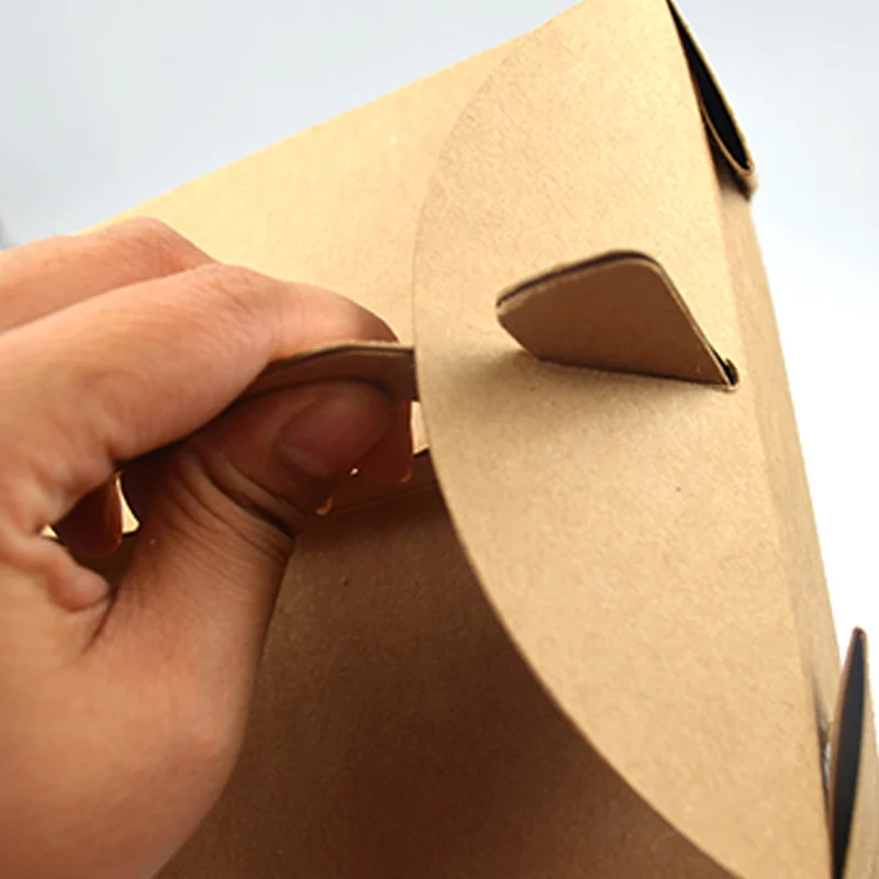 [50 pcs]Disposable carriable kraft paper bag,good for salad, bread, souffle, cookies