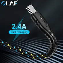 Cabo usb tipo c, cabo de 3m 2m 1m para carregamento rápido para samsung cabo usb para huawei xiaomi telemóvel