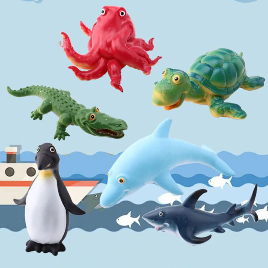 Забавные игрушки отскакивающие игрушки Морская Черепаха Игрушки фигурки животных реалистичные игрушечные океанские существа модели в движении, обучающая игрушка с 8,22