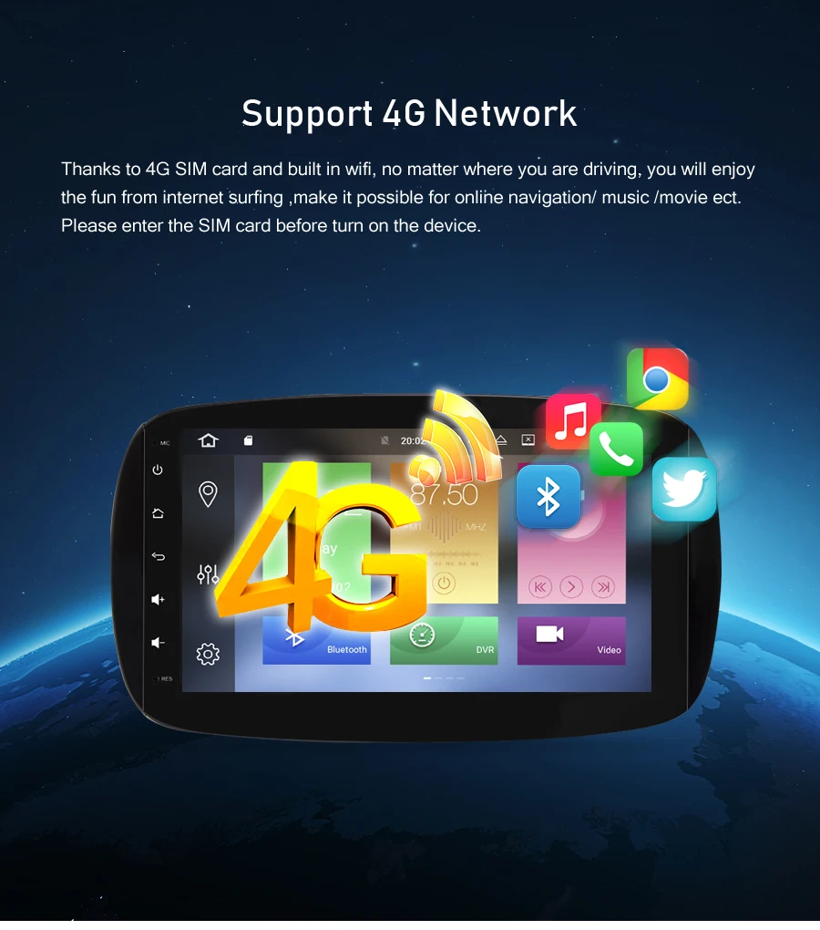 Flash Deal Android 9.0 Car Radio Multimedia For Mercedes Benz Smart Fortwo C453 A453 W453 2015-2018 DVD Player GPS Navigation Video Stereo 3