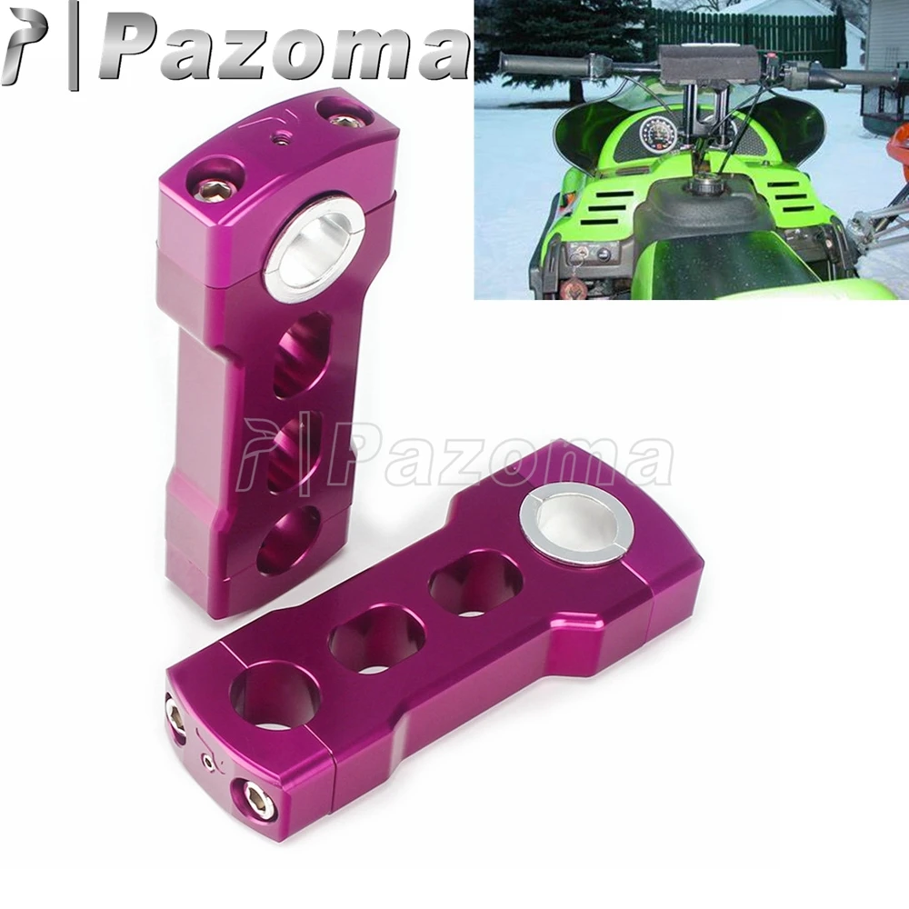 Snowmobile Adjustibile Pivoting 4" Handlebar Risers For Polaris Matryx