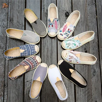 

2020 Women Flats Shoes Casual Street Walking Shoes Ladies Soft Light Breathable Female Cute Solid Printed Shoes Fashion Brand