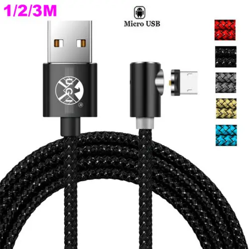 1~ 3 м Магнитный Micro usb-кабель для быстрой зарядки USB кабель IOS для Тип C Android samsung S8 S9 S10 iPhone X XS 8 7 6 Plus