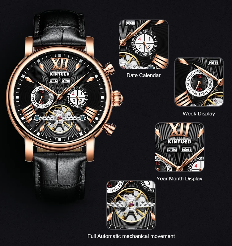 Tourbillon Мужские часы Move для мужчин t Mechanic автоматические мужские для мальчиков студентов год Дата Неделя наручные часы водонепроницаемые полые Reloj Hombre