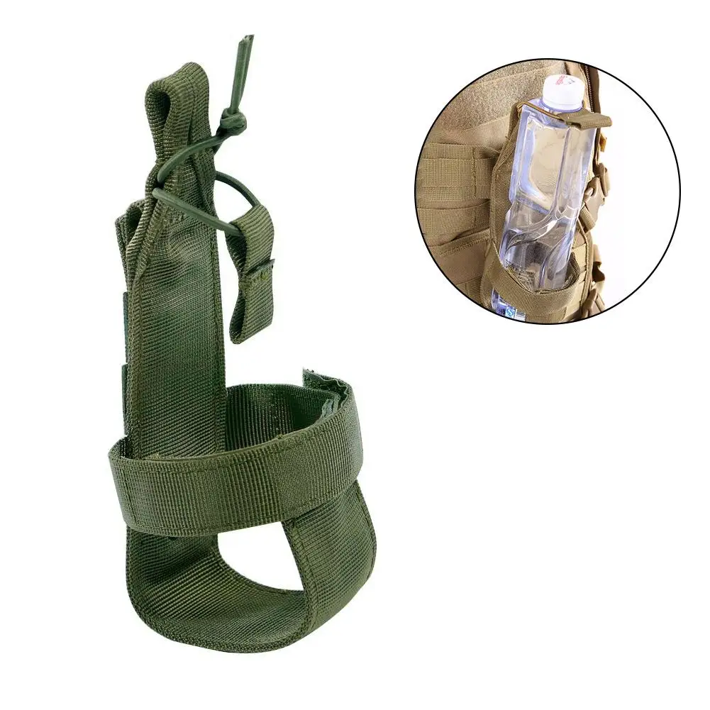 Tactical Hiking Camping Water Bottle Holder Belt Carrier Pouch Outdoor Simple Nylon Bag For Travel Cycling Climbing water bottle holder