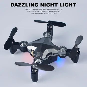 

Mini Folding Gravity Induction Led Camera Drone Aerial Vehicle Photography Remote Control Aircraft Toys Image Wifi Transmission