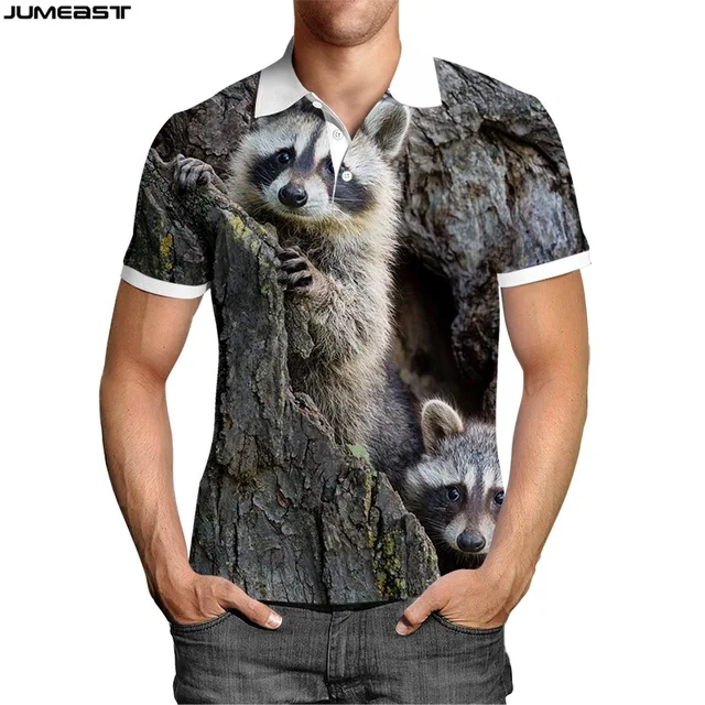 Jumeast Sudadera Y2k con estampado 3D para hombre y mujer, Camiseta con de mapache, Polo de camuflaje, ropa deportiva de Hip Hop, Tops| Camisetas| - AliExpress