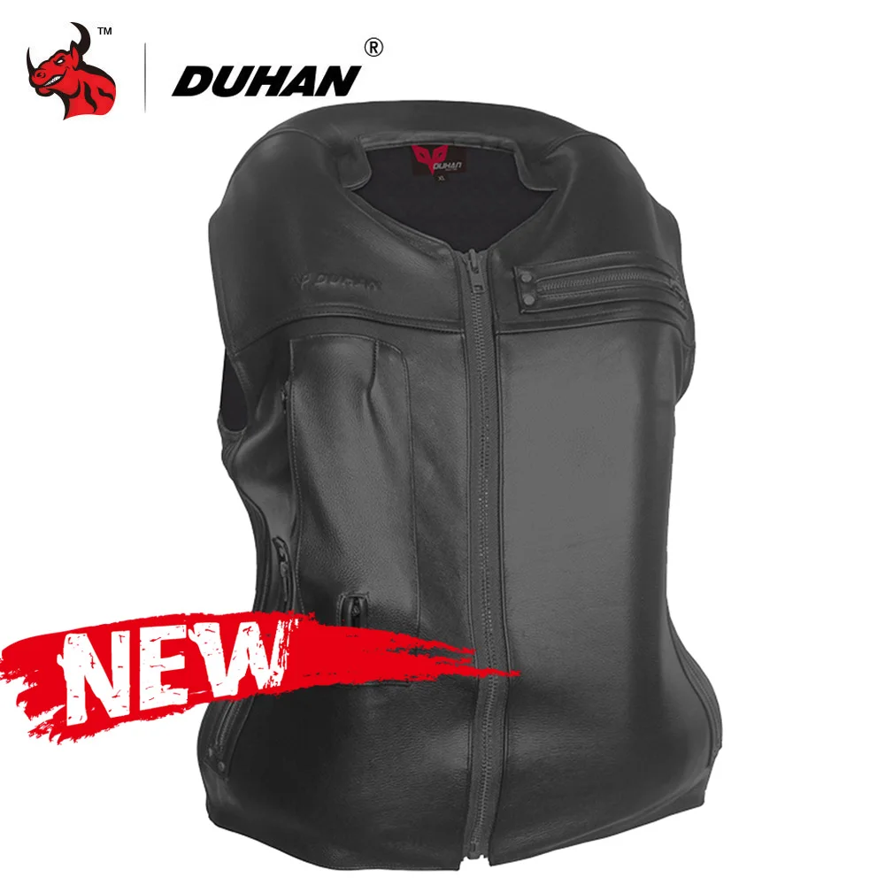 

DUHAN Motorcycle Air-bag Vest Leather Motorcycle Jacket Moto Professional Advanced Air Bag System Motocross Protective Airbag