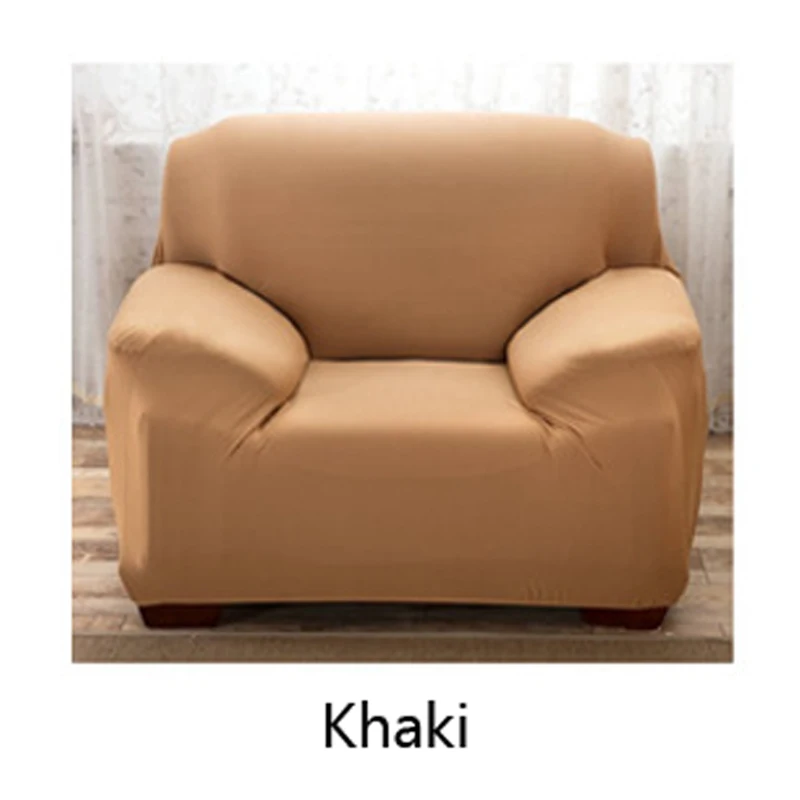 Khaki 1-4 чехлы для диванов, мягкие эластичные чехлы для диванов, Защитные чехлы для диванов - Цвет: Khaki