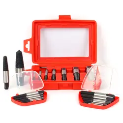 8 шт. сталь винт Extractor набор сверла Remover болт Remover двухсторонний поврежденные легко ручной инструмент
