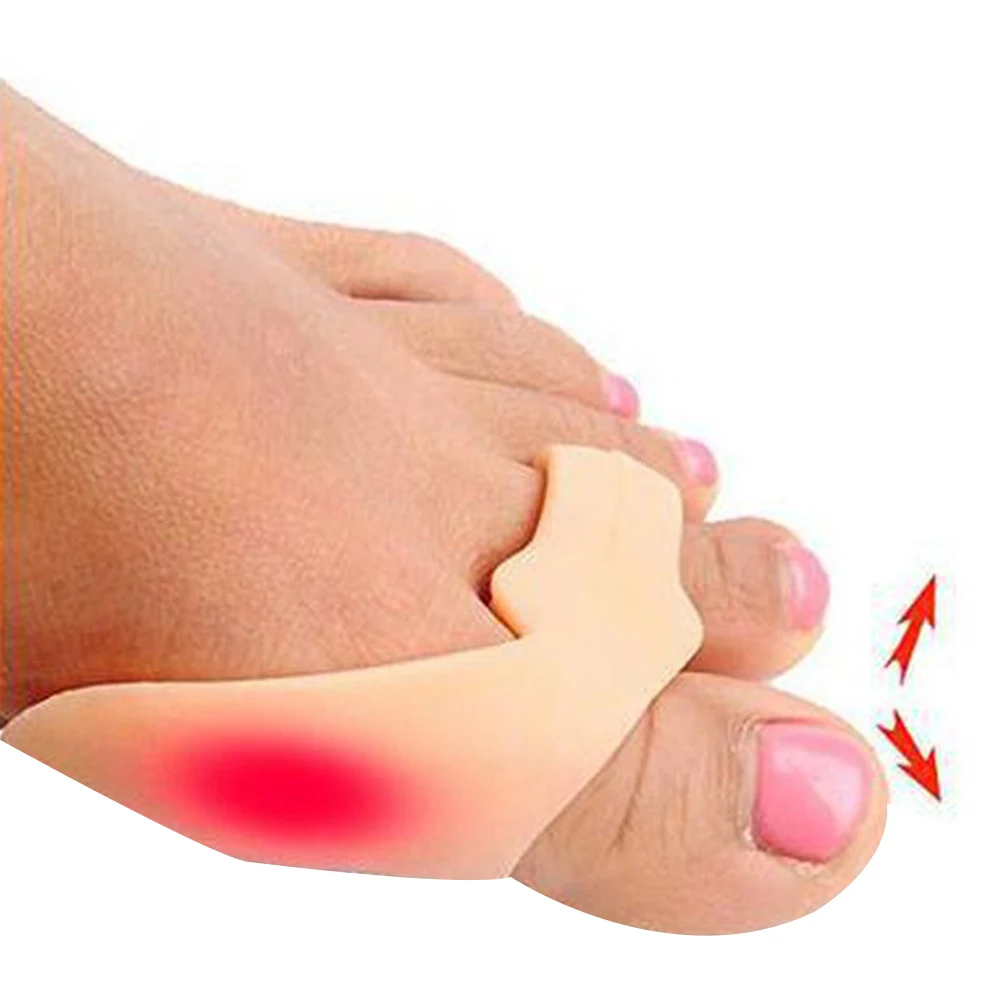 Gel Silicone Bunion Corrector Big Toe Separators Straightener Spreader Hallux Valgus Bunion Relief Straightener Foot Care Tool