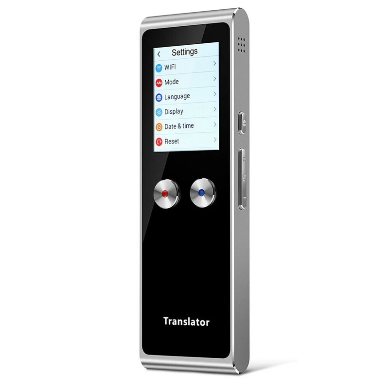 

Smart Translator Voice with 2 inch Press Screen Two Way Instant Translator UP to 70+ Languages for Learning Travel Business Meet