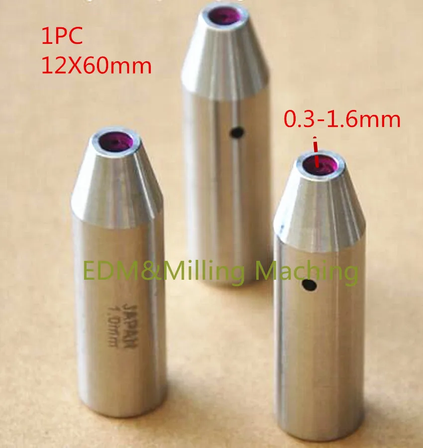 

EDM Machine Ruby Ceramic Guide 12x60mm C140D 0.3-1.6mm Guide Tube For Drill Guide For Drilling EDM Machine