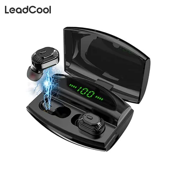 

TWS Bluetooth Earphone HD Stereo Ture Wireless Headphones Headset 1800mAh Power Bank Touch Control Waterproof Wireless Earphones