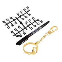 1 компл. Гольф мяч Лайнер Маркер ручка рисунок линий шаблон мяч держатель брелок Гольф подарок