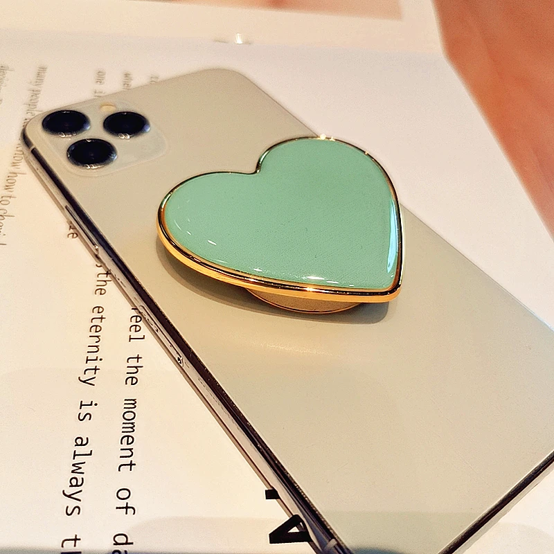 Cute Heart stents Adhesive type General Support the desktop scaling Cartoon For Apple vivo huawei Mobile phone stents mobile stand holder