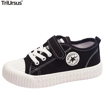 

Kids Boys Girls Canvas Shoes 2020 New Fashion Children Casual Velcro Shoes Five Star Rubber Sole Toddler Boys Sneakers