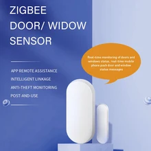 

Tuya Smart ZigBee Wireless Door Magnetic Sensor Smart Security Protection Alarm System Works With Alexa And Google Home