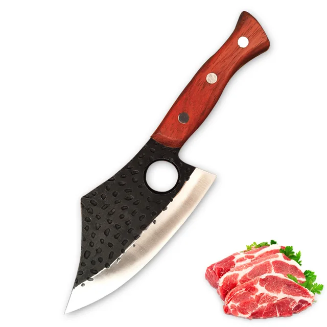 Stainless Steel Fish Knife Outdoor Survival Camping Knife Butcher Knife Meat Knife Meat Fruit Vegetable Knife B