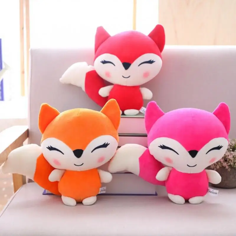 25 см Kawaii куклы Лиса плюшевые мягкие животные игрушки для девочек детские