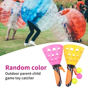 

Children Outdoor Sports Catch Ball Toy Set Random Color Detachable Funny Indoor Gift Garden Non Slip Games Throwing