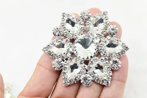 Crystal in silver 5 шт. костюм платье кристалл AB аппликация СТРАЗА шитье на кнопке K700 - Цвет: Crystal in silver