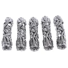 5 шт. металлические дреды бусины для волос DIY плетение зажимы ювелирные изделия в виде труб украшения