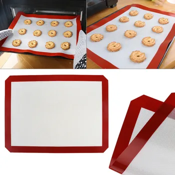 

Food Grade Thermostability Glass Fiber Silicone Pad Nonstick Kneading Mat for Oven DIY Baking Tools