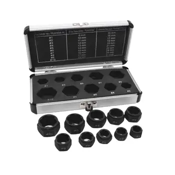 

10pcs/set Damaged Bolts Nuts Screws Remover Extractor Removal Tool Threading Kit