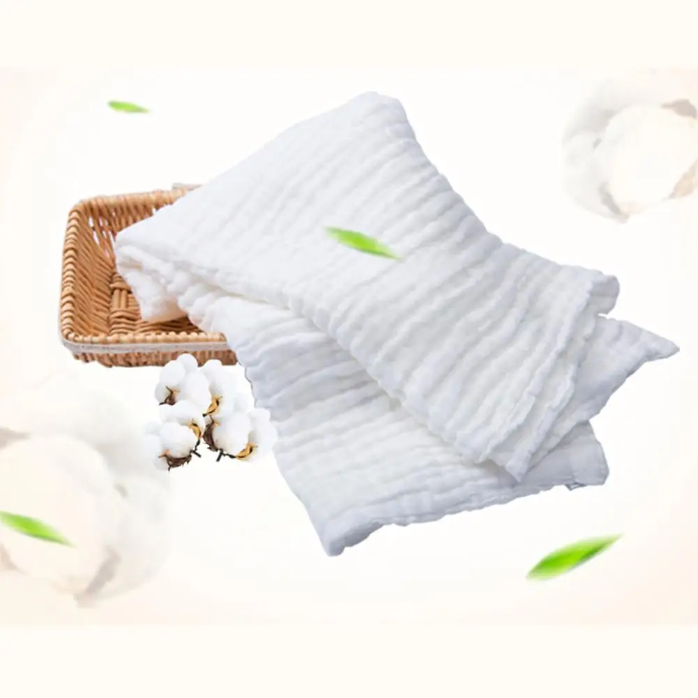  Baby Cotton Gauze Towel Towel Wash Cloth Handkerchiefs Feeding Saliva Towel Soft Cotton Gauze Kids 