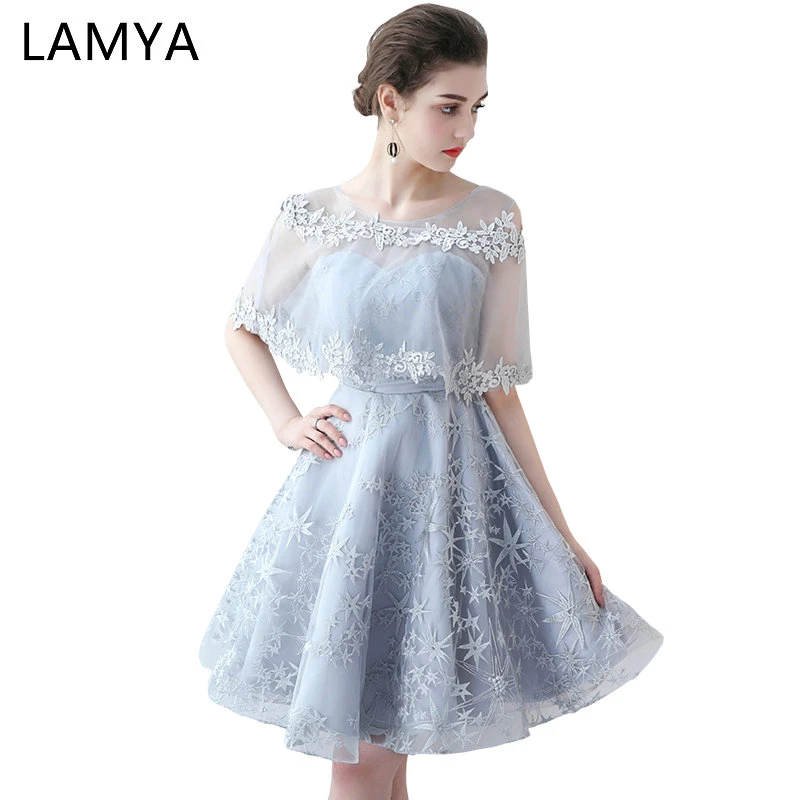 LAMYA Short Simple Embroidery Prom Dress Princess Banquet Evening Party Dress 2022 Sexy Special Occasion Gowns ball gown dress