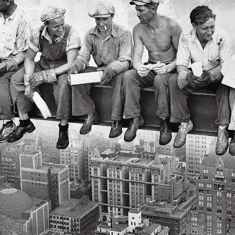Lunch-On-a-Skyscraper-New-York-City-Vintage-Poster-Prints-Black-White-Lunch-A-Top-Photo
