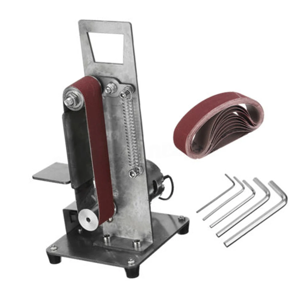 

24V Belt Sander Polishing Grinding Machine DIY Woodworking Edge Sharpener Kit