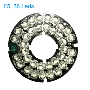 

5pcs/lots Infrared 36 IR LED Light Board for CCTV Security Cameras 850nm Night vision Diameter 54mm JIENUO